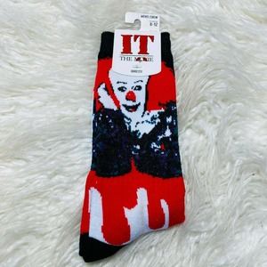 STEPHEN KING IT THE MOVIE PENNYWISE SOCKS